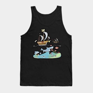 pirate ship Tank Top